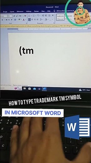 How to type trademark ™ TM symbol in microsoft word? #shorts #computer