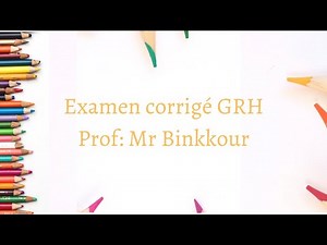 Correction QCM GRH Mr Binkkour