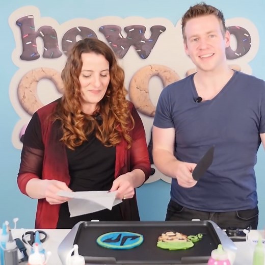 What happens when you mix a GIANT batch of pancake mix with 2 talented artists? | Ann Reardon How To Cook That