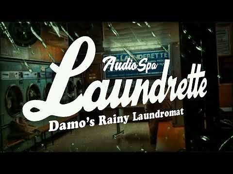 Rainy Launderette Sleep Sounds | Laundromat Ambient Noise with Gentle Rain 8 Hour