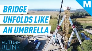 This bridge unfolds like an umbrella