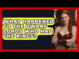 What Happened To The Dwarf Lords Who Had The Rings? - Echoes Of The Ring