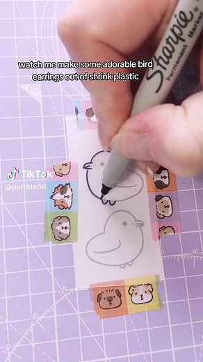 DIY Seagull Shrink Plastic Earrings Tutorial