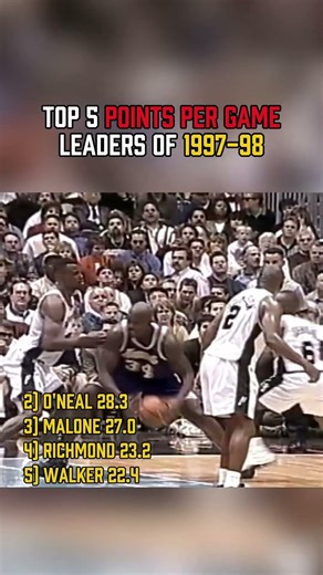 The 1997-98 NBA Scoring Leaders Were LOADED 😳