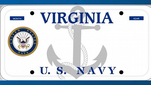 Virginia close to getting US Navy license plate