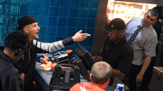 Ordering McDonald’s by rapping at the counter