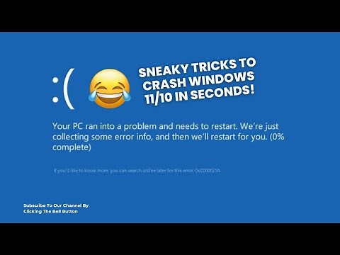 How to crash Windows 11/10 Easily 😂