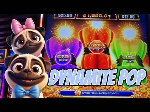 Fire in the Hole! Dynamite Pop Blue Blast Slot Machine | Gambling Pugs
