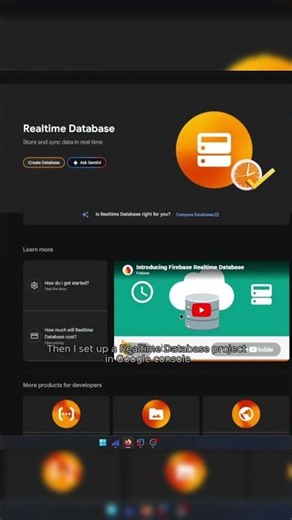 Connecting Google Firebase to my app! ☁️ #shorts