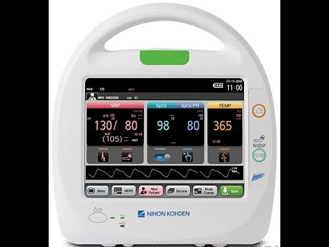 Nihon Kohden Vital Signs Monitor Tutorial for the SVM 7100 Series with English Subtitle
