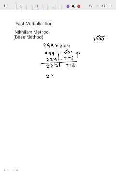 #vedicmaths # Nikhilam Method | Fast Multiplication