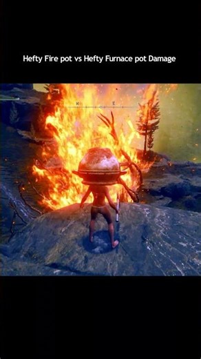 Hefty Fire pot vs Hefty Furnace pot damage #eldenring