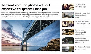 Humor: Main Photo in Cheap Photography Tips Article Shot with $4.5K of Equipment