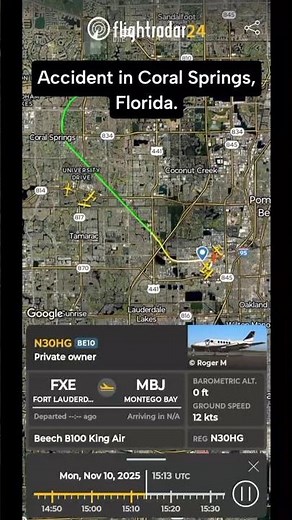 Accident in Coral Springs, Florida | November 10, 2025