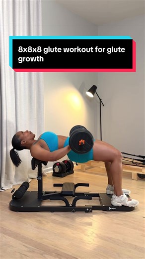 8 hip thrusts 8 kas glute bridge 8 pulses or 8 sec hold This will set your glutes on 🔥 Love being able to do it at home using the glute blast hip thrust machine #creatorsearchinsights