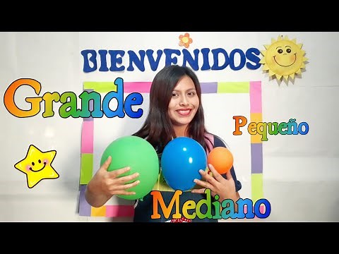 GRANDE, MEDIANO Y PEQUEÑO PARA NIÑOS - ¡Comparamos los tamaños de los objetos! Clases virtuales