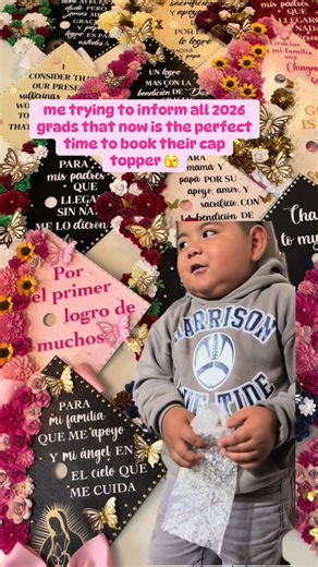 avoid rush fees & order your topper today ! 🎓✨ instagram: @madebynadiaaa 💝 #senior #inspo #gradcap #classof2026 #cricut