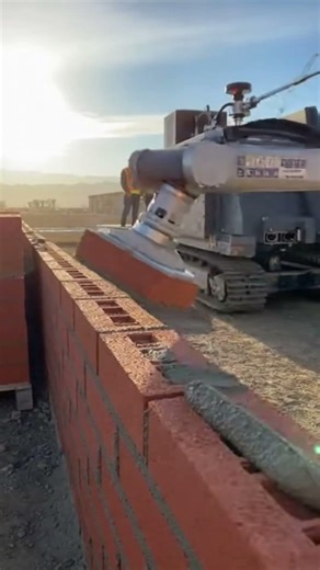 Autonomous Robot Builds a Brick Wall with Perfect Precision