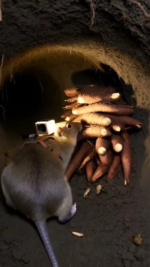 Pocket Gopher Underground POV Exploration – Burrow Life Up Close#PocketGopher #UndergroundPOV