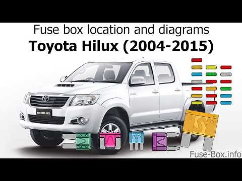 Fuse box location and diagrams: Toyota Hilux (2004-2015)