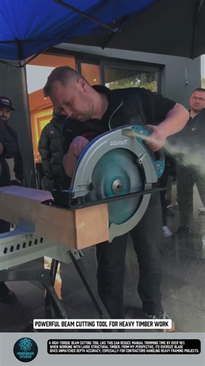 Powerful beam cutting tool for heavy timber work #tools