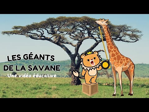 Les Géants de la Savane - Documentaire animalier pour enfant 🦒 Fiches GRATUITES à IMPRIMER