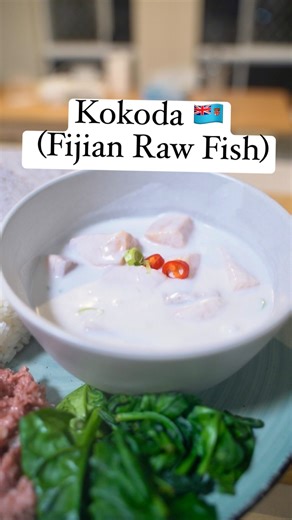 Fijian Kokoda by @fuzz.ali 🙌🇫🇯 We love Fuzz’ videos & his promotion of Fijian food & culture so I’m very excited to try one of his recipes! Make sure you check him out and drop him a follow! #Fiji #Fijian #kokoda #Oka #RawFish | NatCooking