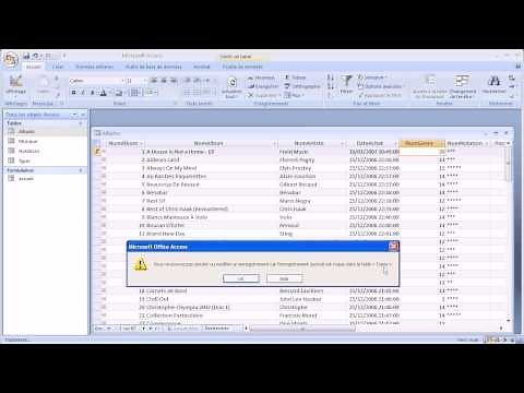[Access] Liste de choix