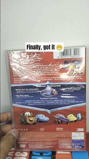 Disney Cars DVD Unboxing by ‪@CineMania24x7‬