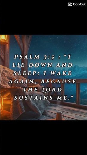 Peaceful Night Scripture Before Bed | Psalm 3:5 God Sustains You (March 21) #shorts