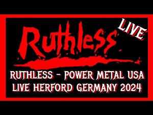 RUTHLESS - old School !! POWER METAL USA - LIVE 27.11. 2024 - HERFORD GERMANY (full Show)