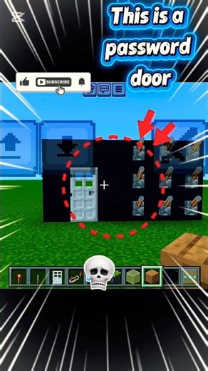how to create a password door in minecraft