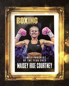 Congratulations to Maisey Rose Courtney, winner of the Boxing News 2023 Female Prospect of the Year 🏆 Read: https://buff.ly/3TJecQk | Boxing News