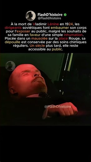 L’étrange destin du corps de Lénine.