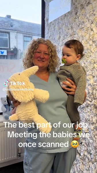 Over a year ago we were scanning him in mummy’s tummy… Today we got to meet him in real life 🥹 This is the part of our job that never gets old 🤍 #bumptobaby #pregnancyjourney #babylove #babyscan #pregnancytiktok