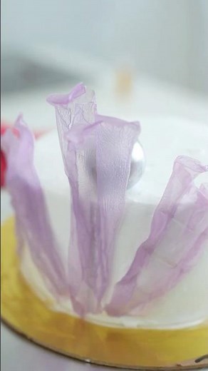 Rice Paper Cake Decoration Tutorial