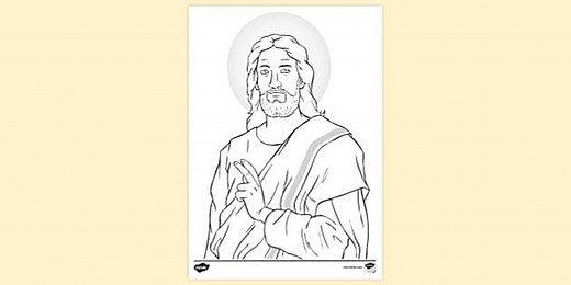 Printable Jesus Colouring Page for Kids