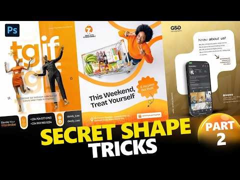 Simple Shape Hacks to Upgrade Your Designs Instantly! (Photoshop Tutorial) | PART 2