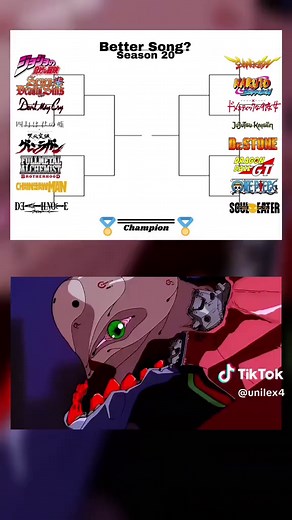Evangelion op 1 vs Naruto Shippuden op 16 Showdown