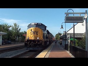 CSXT 4805 SD70MACe Leads CSX I135 North through Ashland, VA w/CSXT 4577 SD70MACe Trailing 07/18/2025
