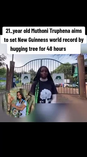 Record-Breaking 48-Hour Tree Hug by Muthoni Truphena