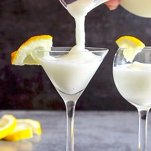 A Traditional Italian Drink, to help "Clean the Palate" or "Help with Digestion" or just the Perfect Sipping Drink. Creamy, Cold and Perfectly Lemony. https://anitalianinmykitchen.com/lemon-sorbet-drink/ **It does call for egg whites but now pasteurized egg whites are easy to be found so don't let that stop you. | An Italian in my kitchen