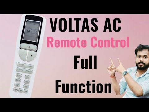 Voltas Ac Remote Control Full Function | voltas ac remote all details⚡Anand verma #voltasac #remote