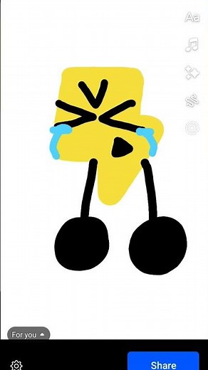 BFB Lightning Crying (made for Inchina Irina)#battleforbfdi #idontknowwhattoputhere #cutekids