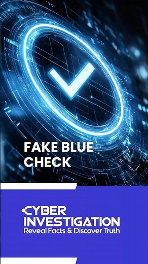 Fake Blue Check Scam
