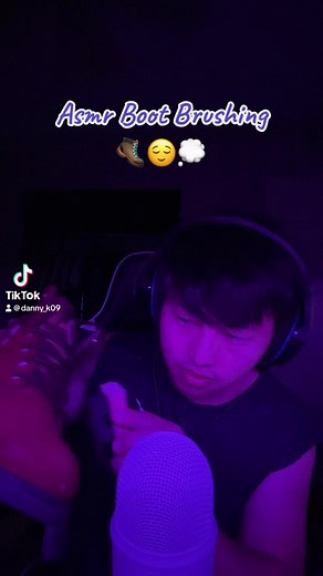 Asmr Boot Brush 🥾💭 #asmr #asmrsounds #asmrtiktoks #asmrvideo #asmrbrushing