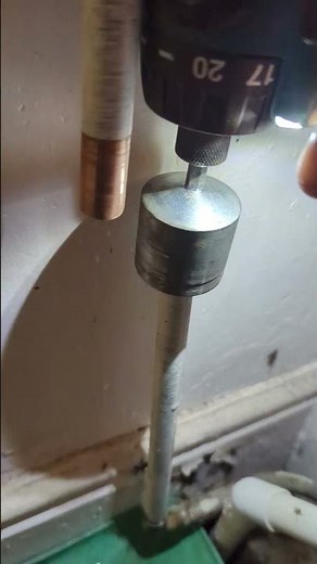 Pipe cleaning drill attachment for easy copper pipe cleaning