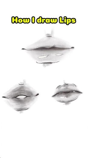 How I draw lips 👄 Easy Procreate tutorial ✍️ #procreate #drawingtutorial #digitalart #ipadart