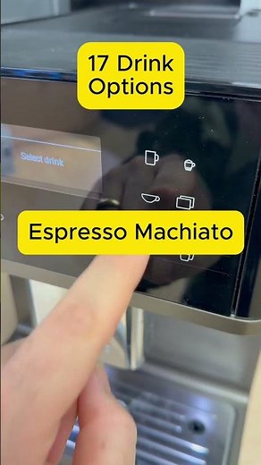 Miele CM6360 Drink Menu Options #miele #coffee