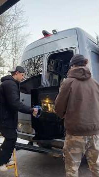 Installing windows on a sprinter van!